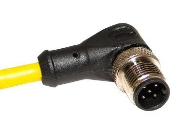 Mueller Electric C5B06M010 Sensor Cord, M12 R/a Plug-Free End, 10M