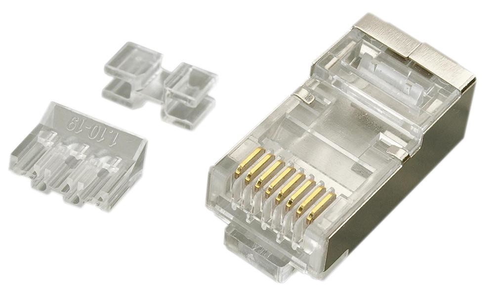 Kauden Lc6A101/10 Mod Connector, Rj45 Plug, 8P8C, 1Port, Cable