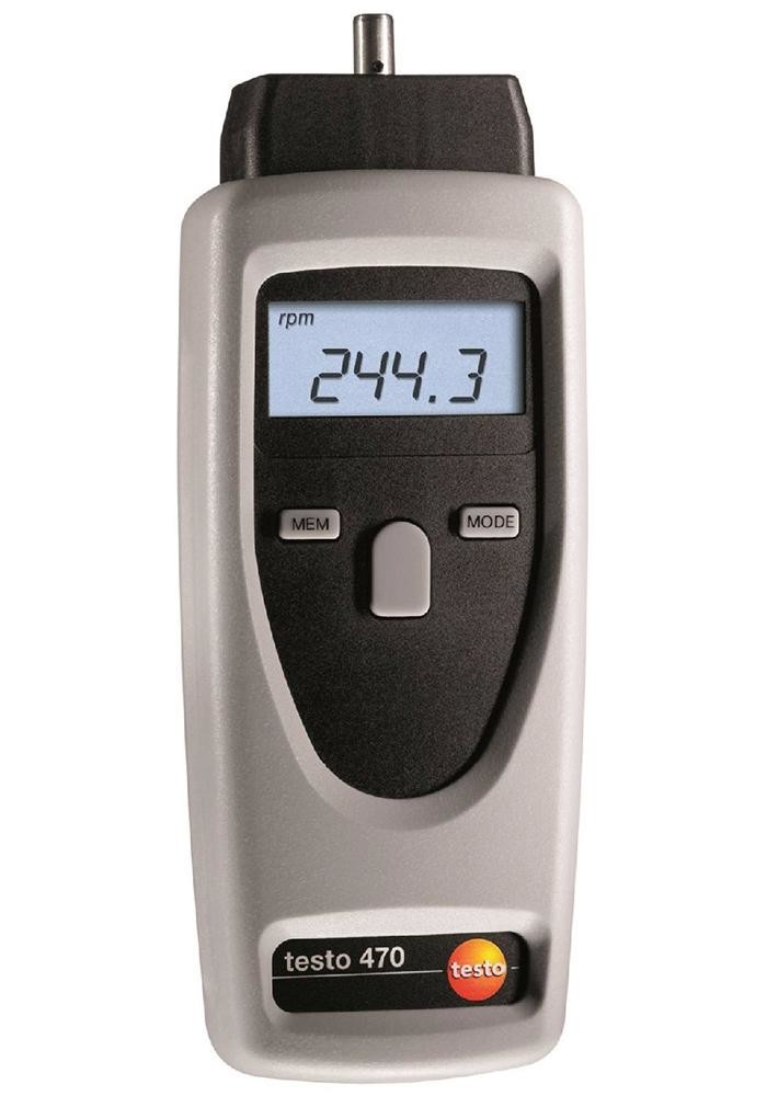Testo 470 Tachometer, 0.1Rpm To 19.999Pm, 0.02%
