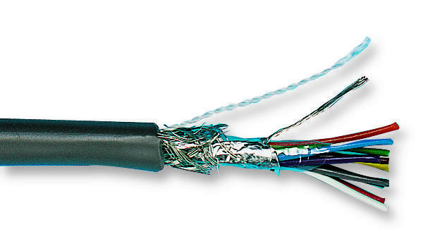Alpha Wire 1212C Sl002. Cable, 24Awg, 2 Core, Slate, 152.4M