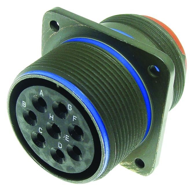 Aero Electric/conesys Ms3450W24-22S Circular Connector, Rcpt, 24-22, Wall Mount