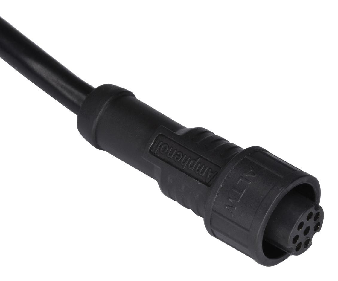 Amphenol LTW Au-06Bmm-Ql8D01 Cable Assy, 6P Cir Plug-Free End, 3.3Ft