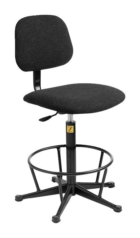 Multicomp Pro 121-0016 Esd Chair With Glides, Footring