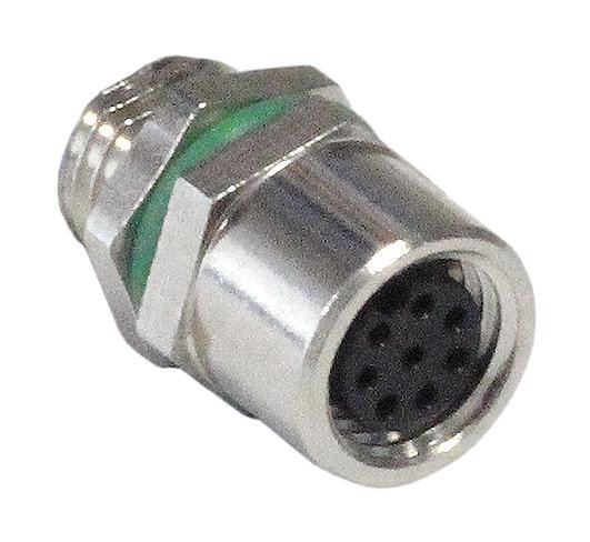 Bulgin Pxmbni08Rpf08Aflm8002. Sensor Cord, 8P M8 Rcpt-Free End, 7.9