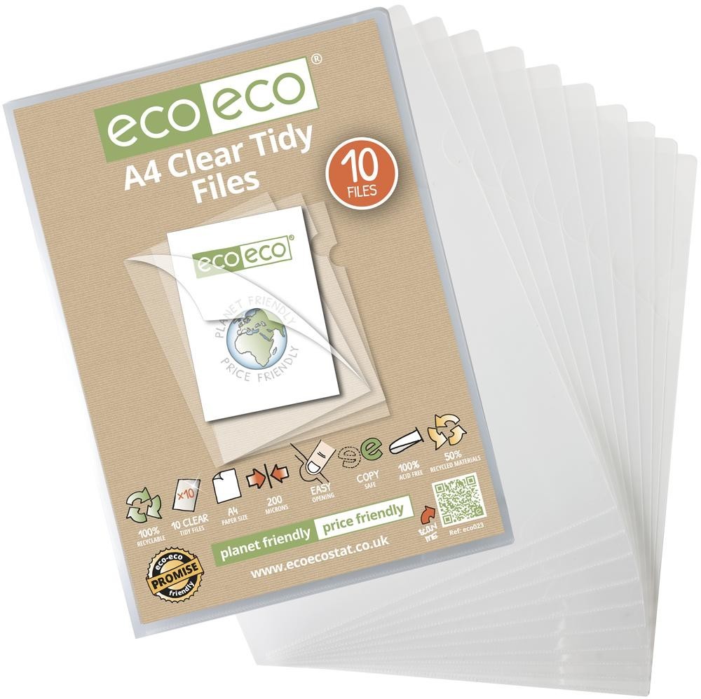 Eco-Eco Eco023 A4 Bag 10 Tidy Files