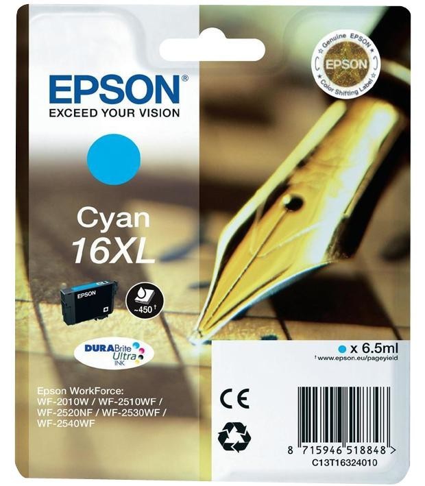 Epson C13T16324010 Ink Cartridge, Cyan, T1632, 16Xl, Epson