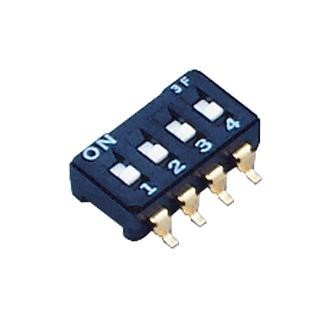 NIDEC Components Cfs-0400Ta Dip Switch, 4Pst-No, 0.1A, 6Vdc, Smd