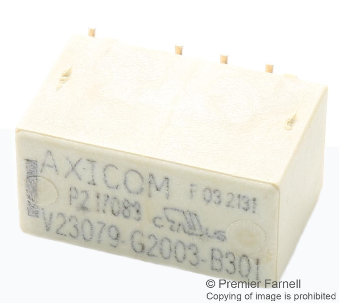 Axicom / Te Connectivity 7-1393788-3 Signal Relay, Dpdt, 2A, 250Vac, Smd