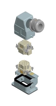 HARTING 73101000032 Hdc Signal Kit, 24Dd, Single Lever