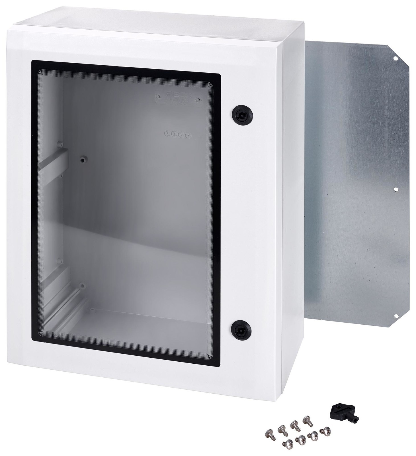 Fibox Arca 403015W Enclosure W/window, Multipurpose, Gry/pc
