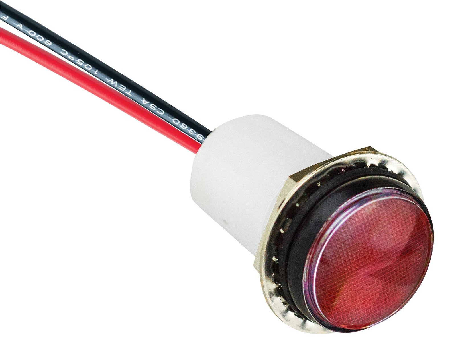 VCC (Visual Communications Company) Pml50Ryfvw Panel Indicator, Red/yel, 17.5mm