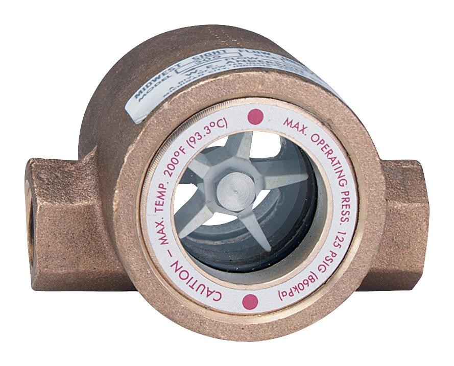 Dwyer Sfi-100-1-1/2 Flow Indicator, 125Psi, 1-1/2