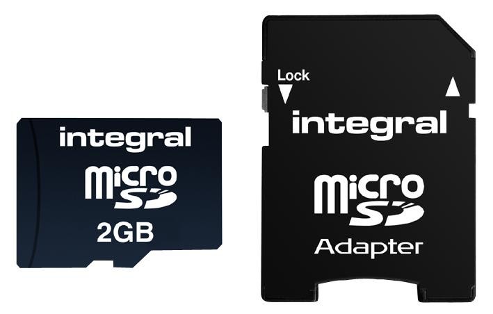 Integral Inmsd2Gv2 Microsd 2Gb With Sd Adapter