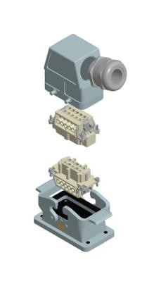 HARTING 73101000006 Hdc Kit, 10B, 10+Gnd, Double Lever