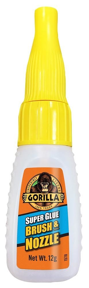 Gorilla 4044501 Superglue Brush & Nozzle, 12G