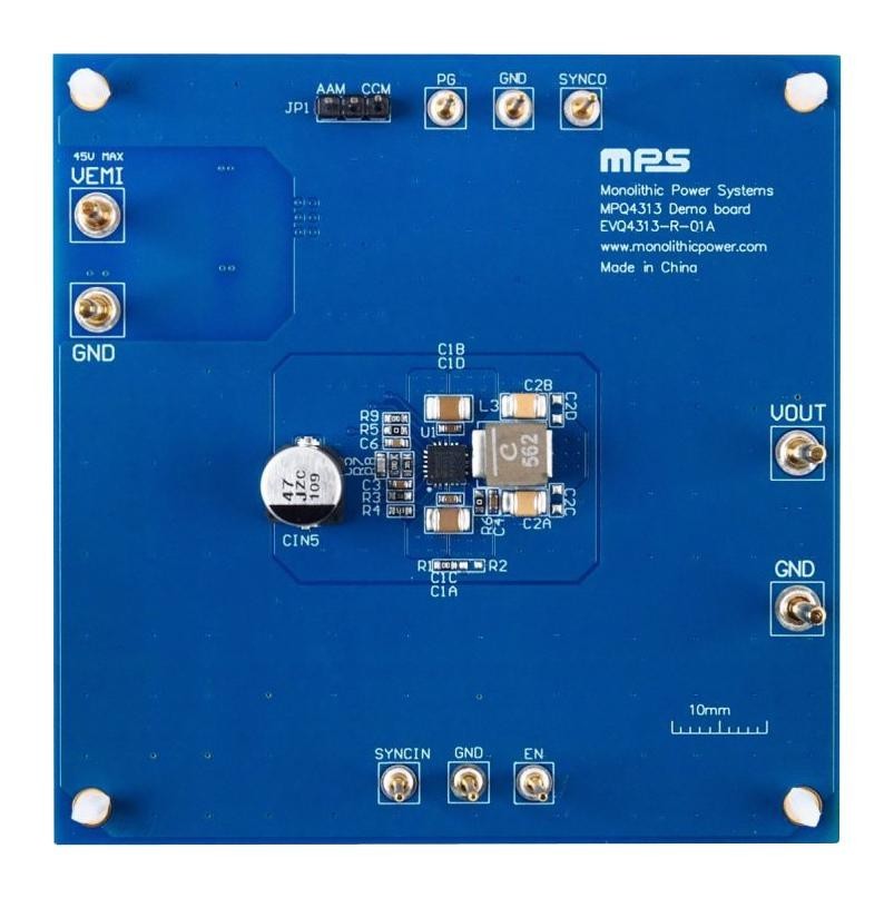Monolithic Power Systems (Mps) Evq4313-R-01A Evaluation Board, Sync Step-Down Conv