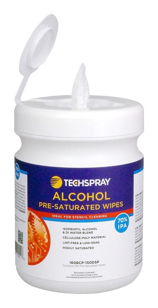 Techspray 1608Cp-150R Chemical Wipe, 5In X 8In, 150Wipes/roll