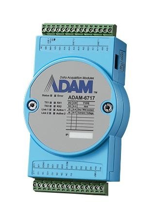 Advantech Adam-6717-A I/o Gateway With Analog Input, 6Port