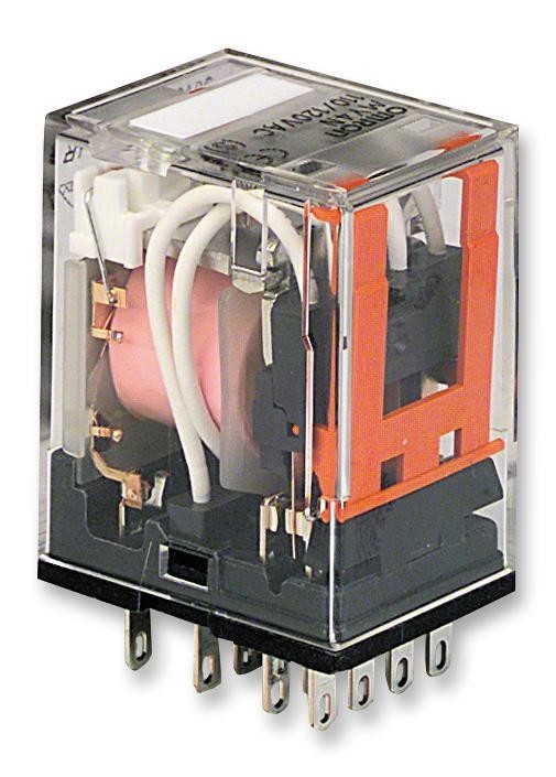 Omron My4 6Vac (S) Relay, 4Pdt, 250Vac, 30Vdc, 5A