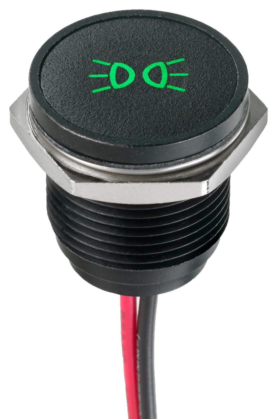 APEM Q16F5Bxxhg12E-398 Led Panel Indicator, Green, 16mm, 12Vdc