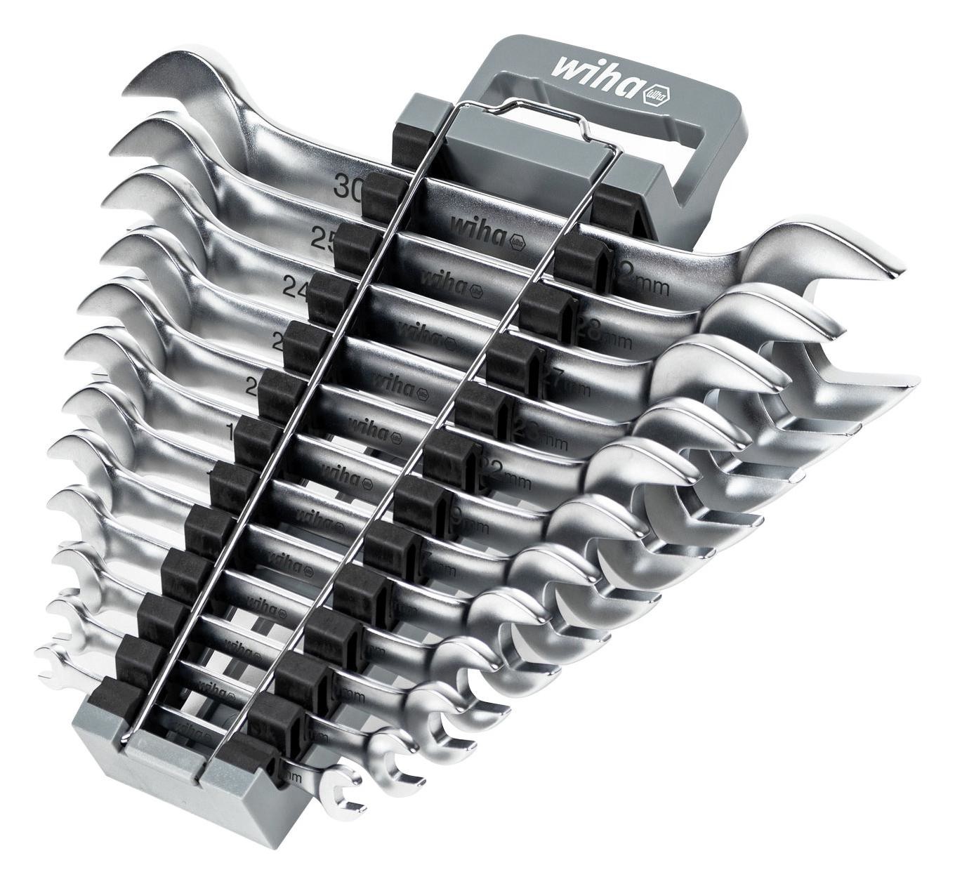 Wiha 44753 Double Open-End Spanner Set, 13Pc