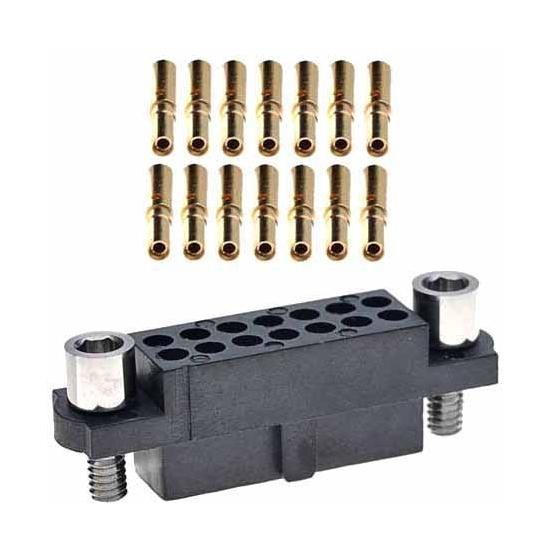 Harwin M80-4801042 Connector, Rcpt, 10Pos, 2Row, Crimp