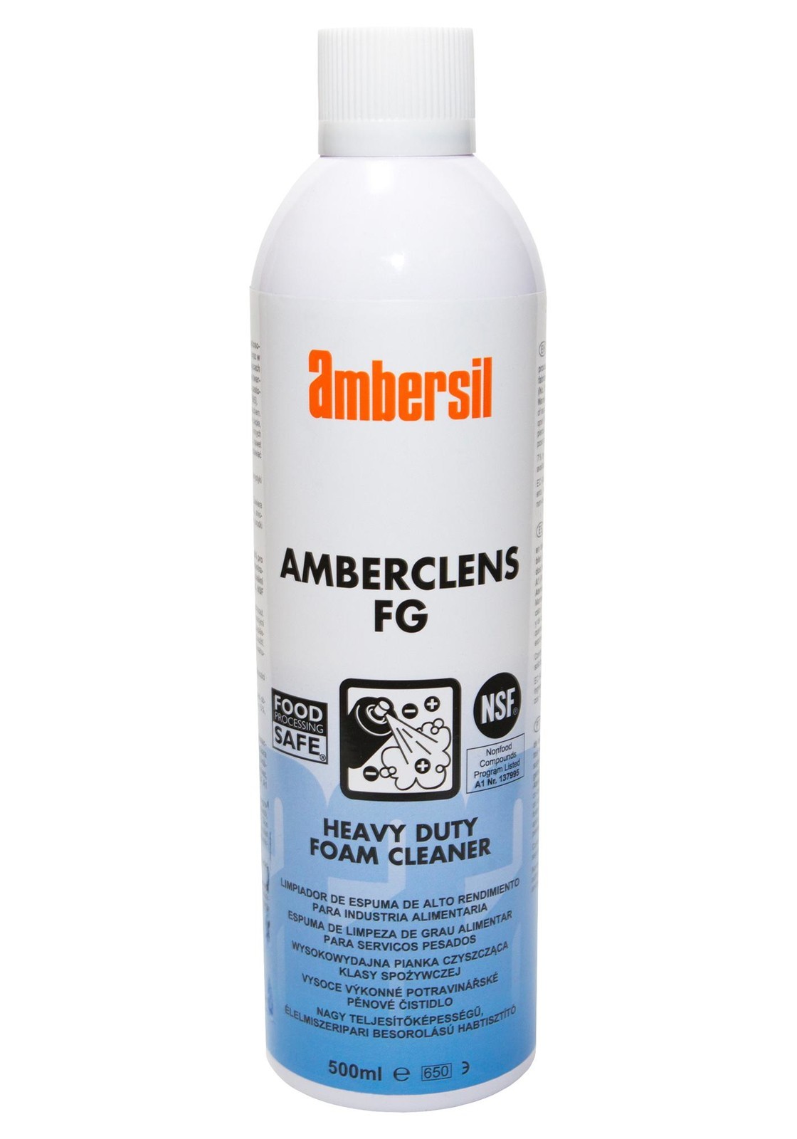 Ambersil Amberclens Fg, 500Ml Cleaner, Aerosol, 500Ml