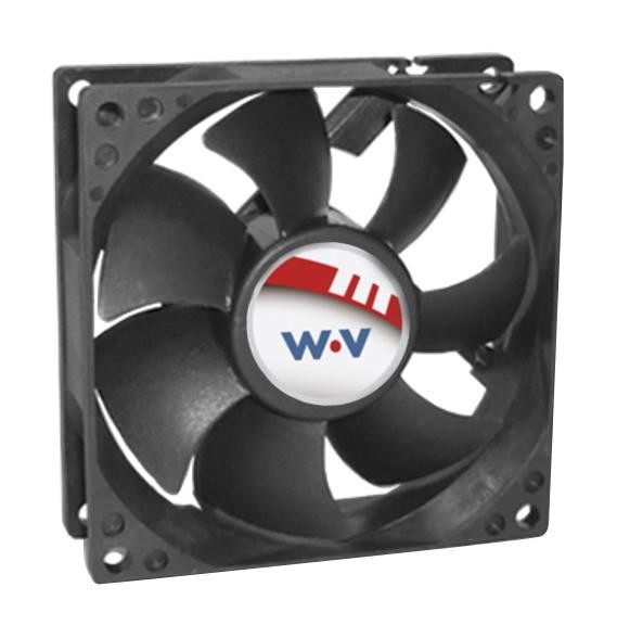 Wakefield Thermal Dc0802512U2B-2T0 Axial Fan, 80mm, 12Vdc, 83.6Cfm, 50Dba