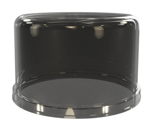 Amphenol Fls-C80-504-000 Dome Cover, Luminaire, 80mm x 50mm, Black