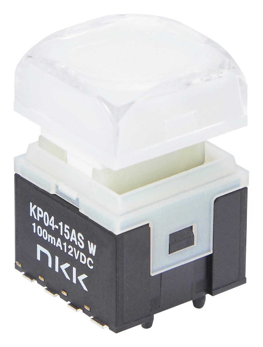 NKK Switches Kp0415Asg03Rgbw-2Sjb Pb Sw, Spst, 0.1A/12Vdc/smt, Rgbw