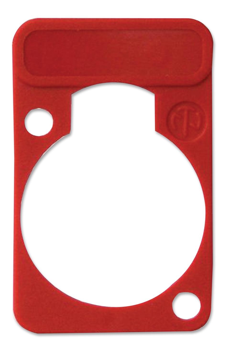 Neutrik Dss-Red Plate, D-Shell, Red