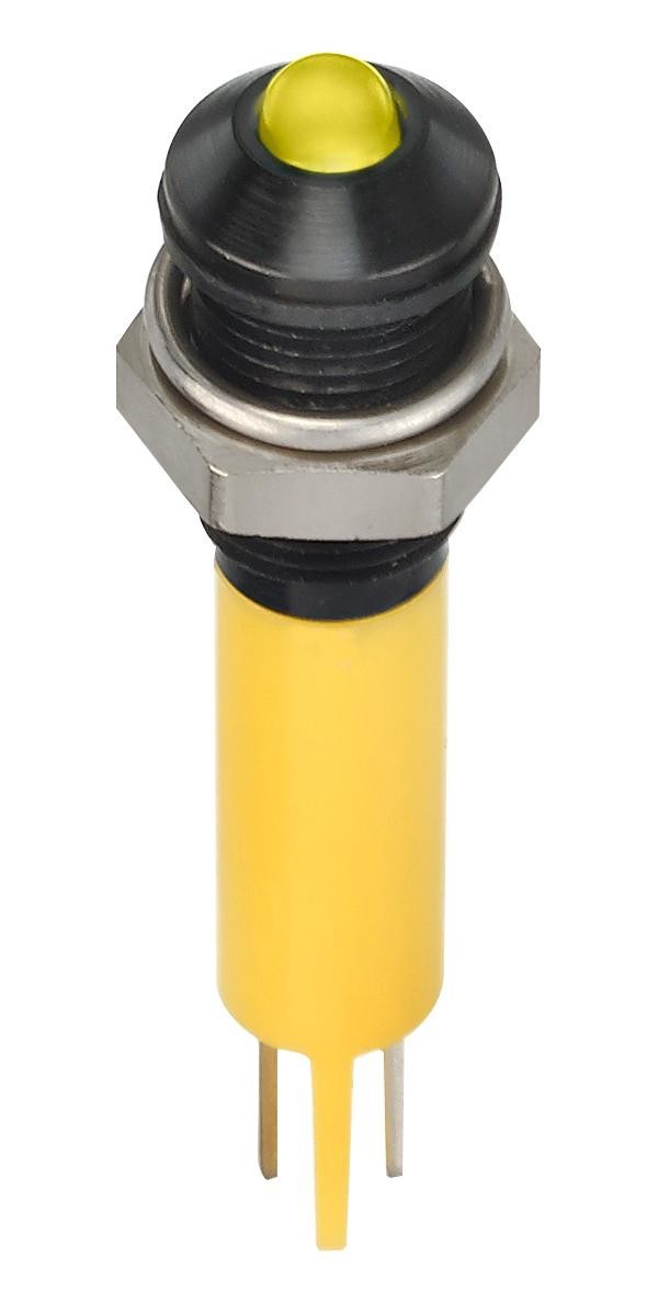 APEM Q6P1Bxxhy02E Led Panel Indicator, Yellow, 6mm, 2V