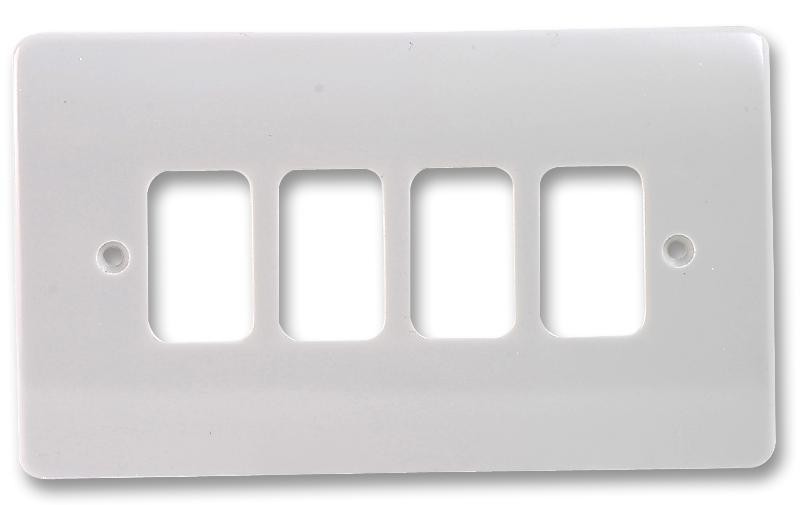 Honeywell K3634Whi Grid Plus - 2 Gang / 4 Way Plate