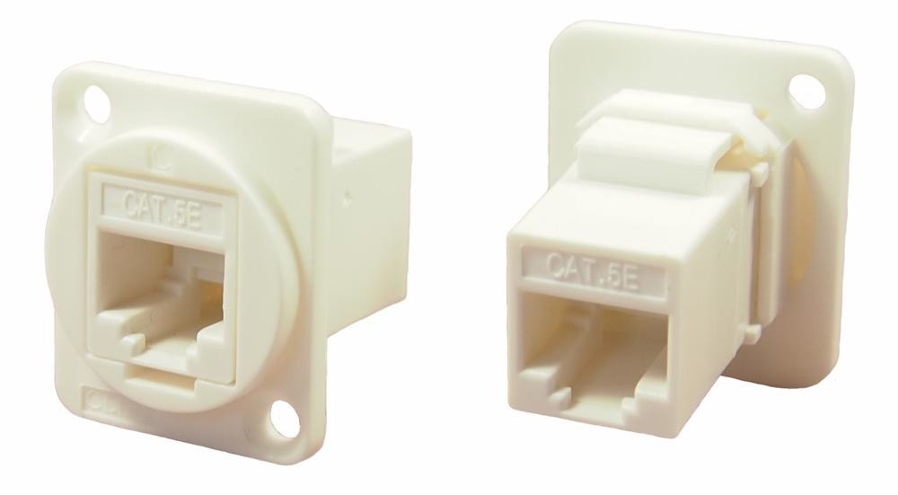 Cliff Electronic Components Cp30220W Adaptor, Rj45 8P Jack-Jack, Cat5E