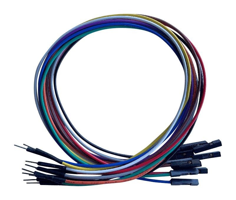 Twin Industries Tw-Mf-10C Jumper Wires, Multi-Colored, 10Cm, 24Awg