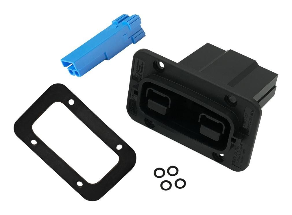 Anderson Power Products Sbsx75A-Pmrec-Kit-Blu Rect Pwr Housing Kit, Rcpt, 2Pos, Pc/pbt