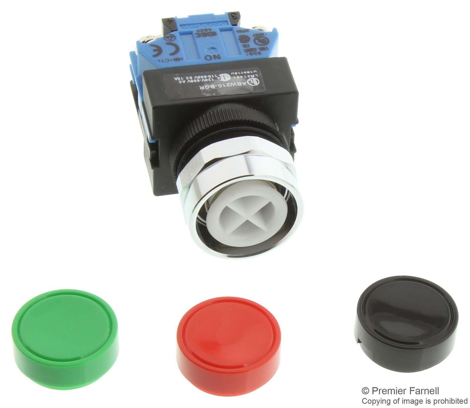 IDEC Abw210-Bgr Switch, Industrial Pushbutton, 22mm