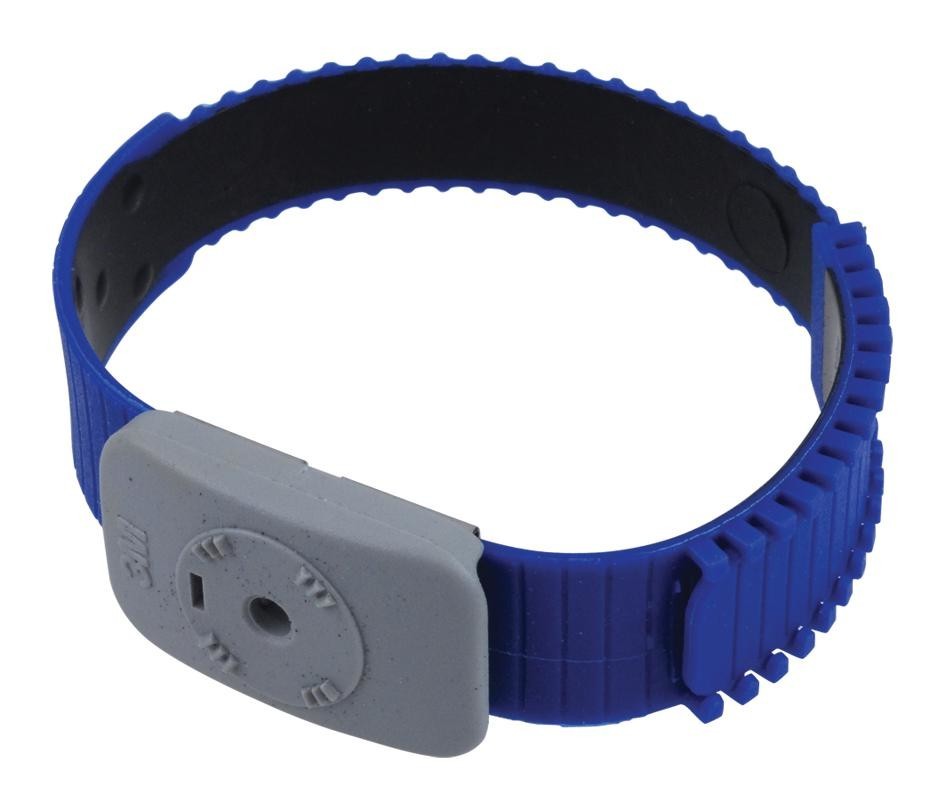 SCS 4720. Dual Conductor Wrist Band, Adjustable, Thermoplastic, Blue