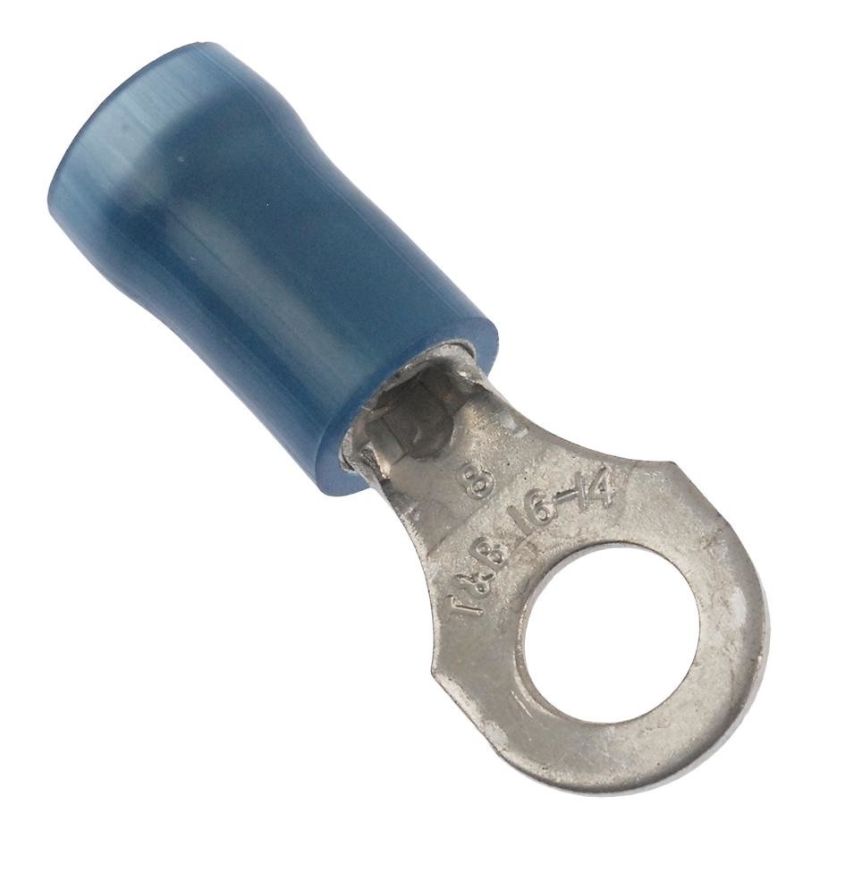 Abb Thomas & Betts Rb14-8 Terminal, Ring Tongue, #8, Crimp, Blue