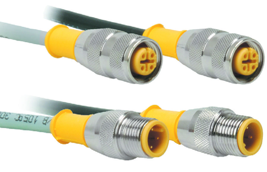 Turck Rs 4.5T-2 Eurofast Cord, M12, Male, 5 Position, Straight