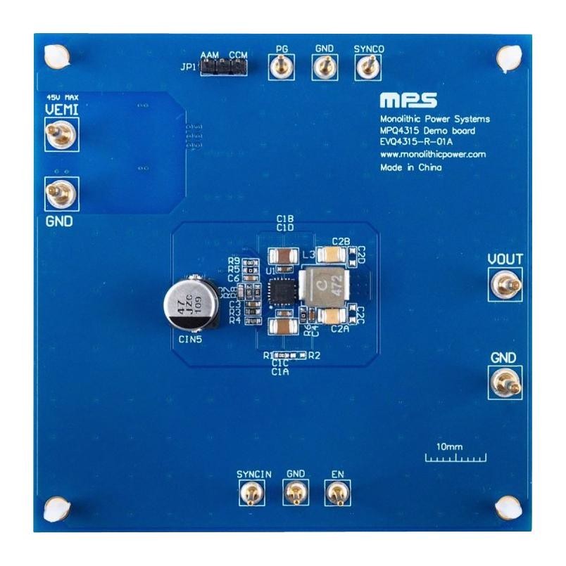 Monolithic Power Systems (Mps) Evq4315-R-01A Evaluation Board, Sync Step Down Conv