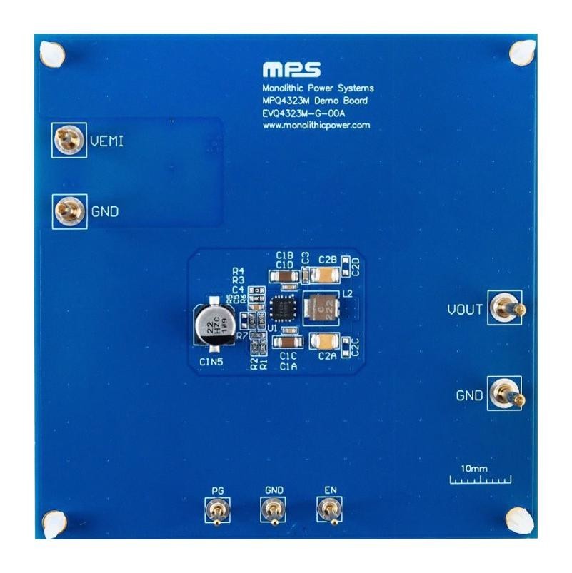 Monolithic Power Systems (Mps) Evq4323M-G-00A Eval Board, Synchronous Step Down Conv