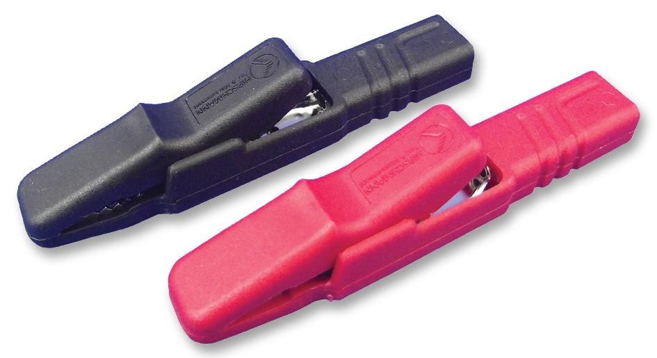 Hirschmann Test And Measurement Ak 2 S Crocodile Clip, 9.5mm, Black/red, 25A