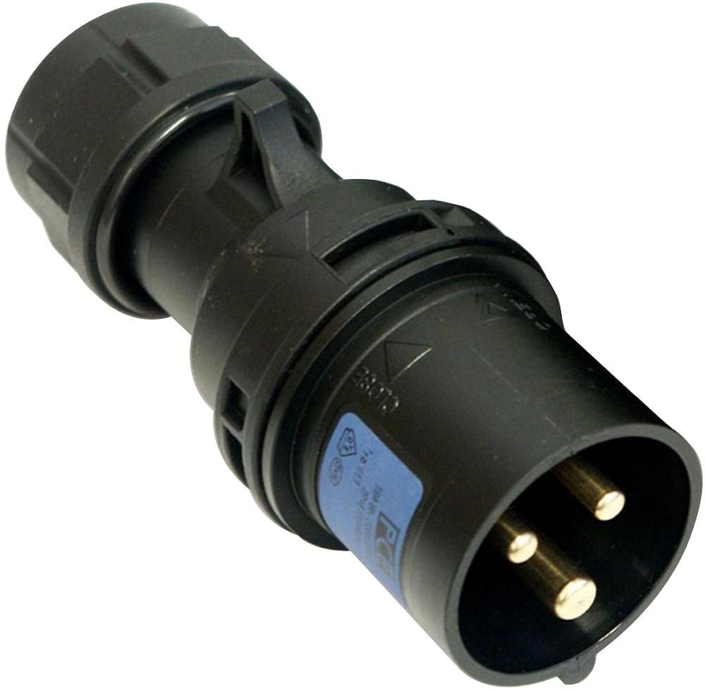 Pce 013-6X 16A 230V 3P All Black Plug