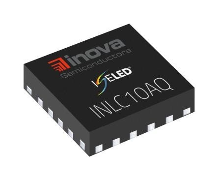 Inova Semiconductors Inlc10Aq-T Rgb Led Driver, Aec-Q100, Wetqfn-Ep-16