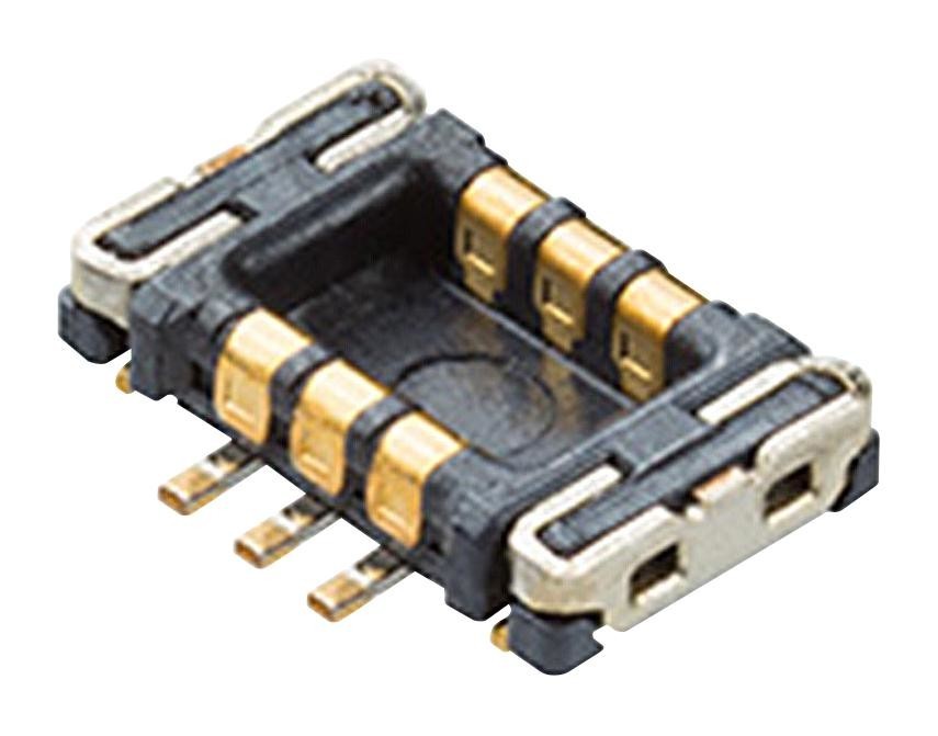 Hirose Bm23Fr0.6-6Ds-0.35V(895) Mezzanine Connector, Rcpt, 6Pos, 2Row, 0.35mm