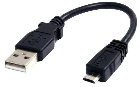 Startech Uusbhaub6In Usb Cable, 2.0Mini A-Micro B Plug, 0.15M