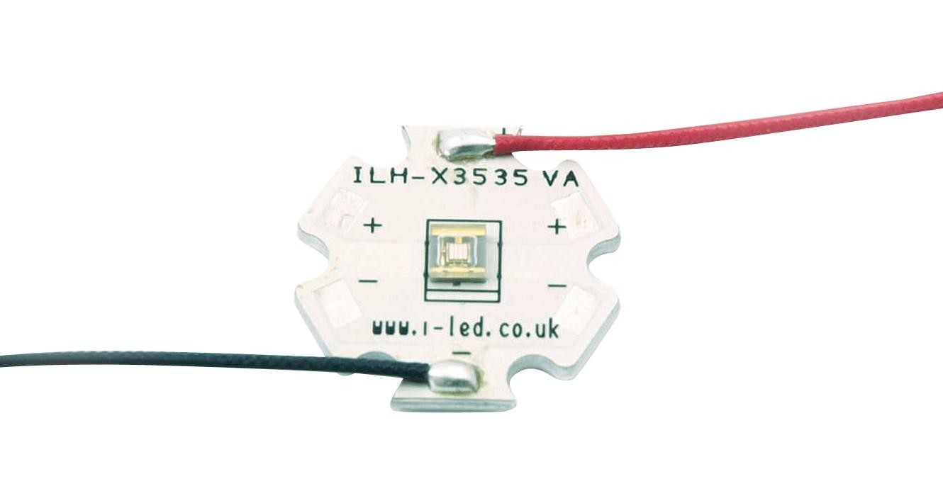 Intelligent Led Solutions Ilh-Xp01-S365-Sc211-Wir200. Uv Mod, 1Chip, 375Nm, 1.05W, 3.4-4.4V