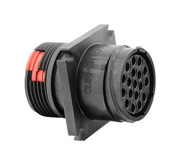 Souriau Cl1R3100 Circular Connector, Rcpt, 18Pos, Flange