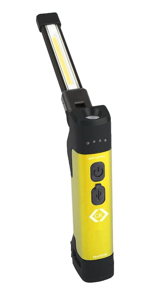 Ck Tools T9425Usb Inspection Light, Cob Led, 400Lm, 3.7V